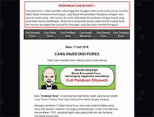 Tablet Screenshot of carainvestasiforex.com